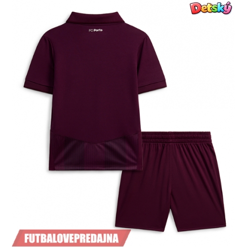 Lacne Dětský Futbalové dres Porto 2026-27 Krátky Rukáv - Preč (+ trenírky)